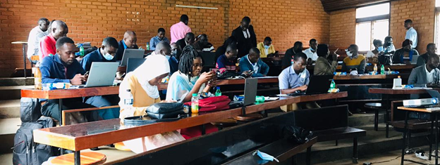 E-registration and e-payment training at Likuni Boys Secondary School Lilongwe Rural East